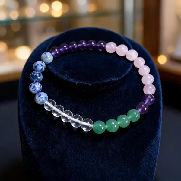 Multicolor_Natural_Crystal_Happiness_And_Joy_Beaded_Bracelet_For_Women