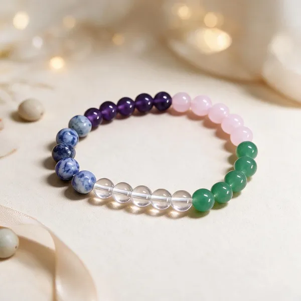 Multicolor_Natural_Crystal_Happiness_And_Joy_Beaded_Bracelet_For_Women