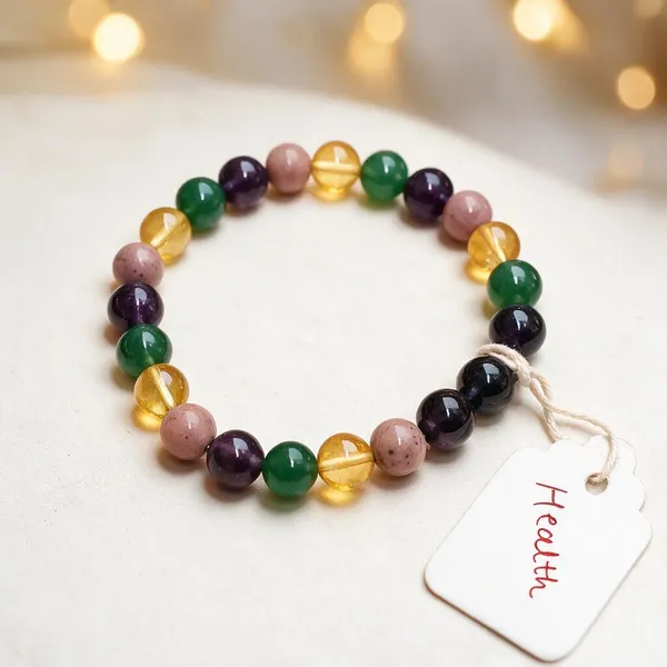 Multicolor_Multi_Natural_Crystal_Beaded_Bracelet_For_Unisex