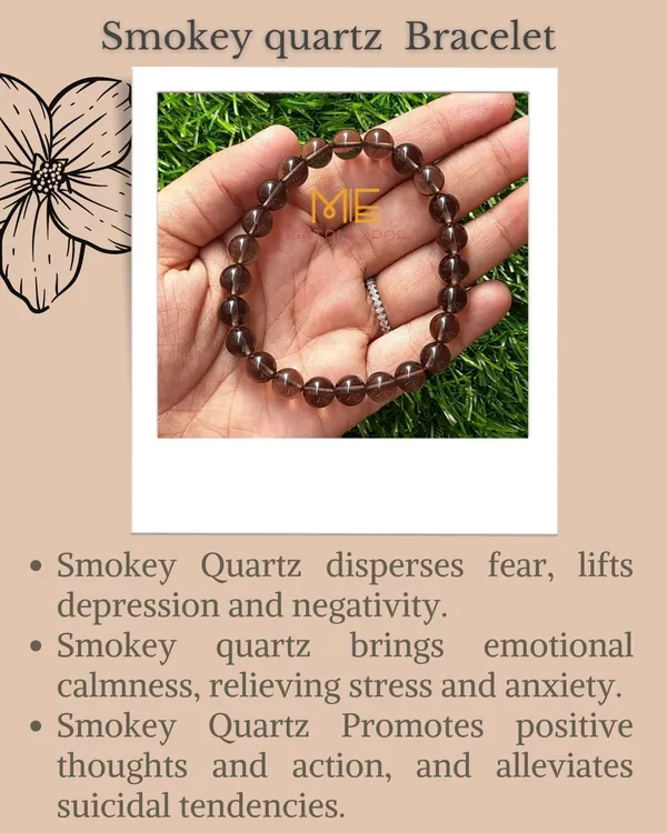 Brown_Smoky_Quartz_Crystal_Beaded_Bracelet_For_Unisex
