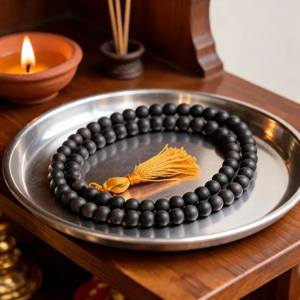 Black_Beaded_Double_Strand_Mala_For_Unisex
