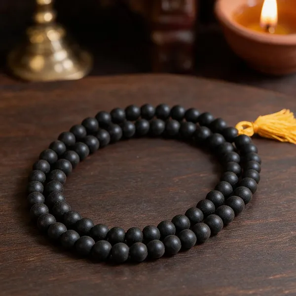 Black_Beaded_Double_Strand_Mala_For_Unisex