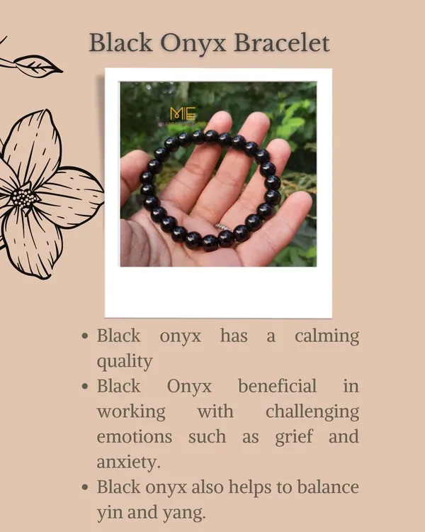 Black_Natural_Onyx_Beaded_Bracelet_For_Unisex
