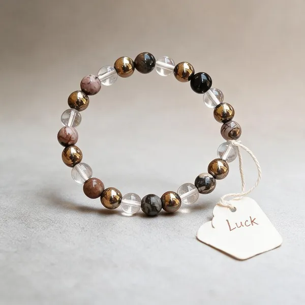 Multicolor_Natural_Crystal_Beaded_Stretch_Bracelet_For_Women