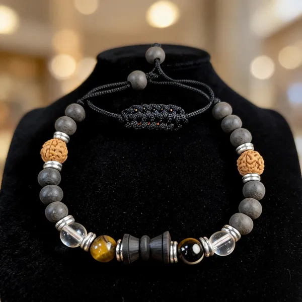 Black_Multi_Crystal_Rudraksha_Adjustable_Spiritual_Bracelet_For_Unisex