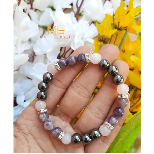 Purple_White_Beaded_Bracelet_for_Unisex
