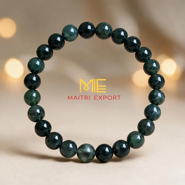 Green_Natural_Moss_Agate_Crystal_Round_Beaded_Bracelet_For_Unisex