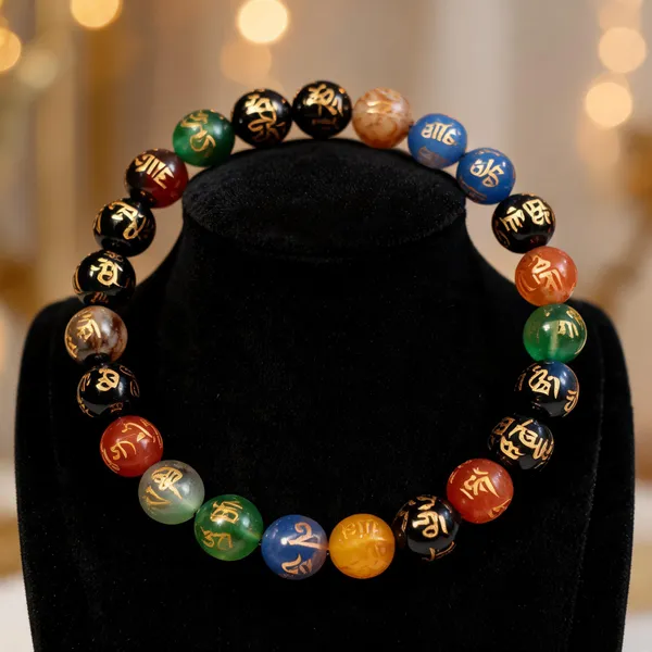 Multicolor_Natural_Crystal_Om_Mani_Spiritual_Beaded_Bracelet