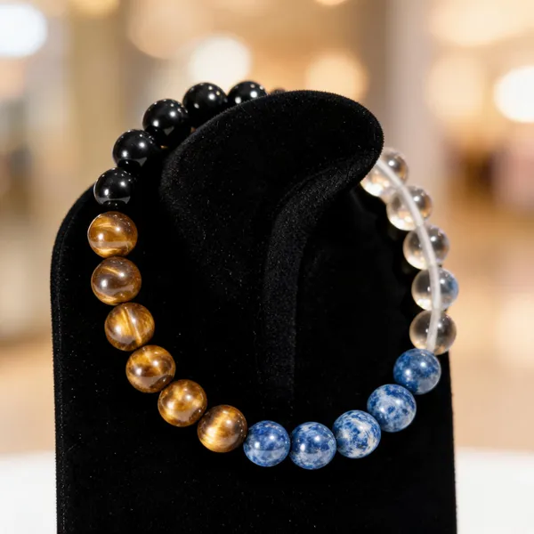 Multicolor_Natural_Crystal_Positive_Mindset_Beaded_Stretch_Bracelet