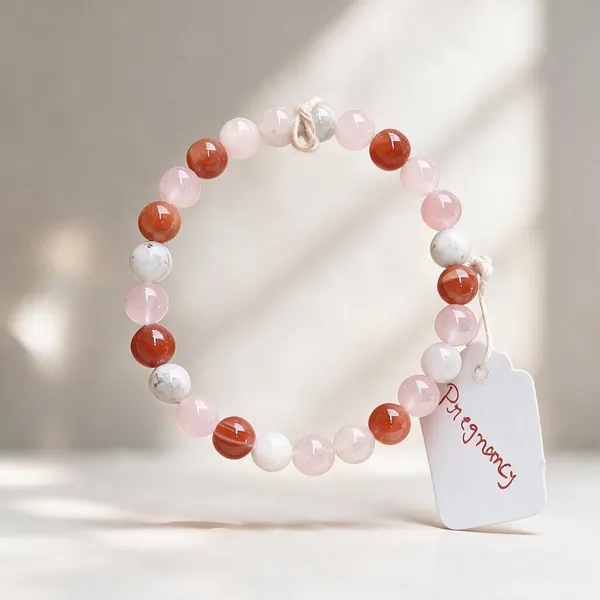 Multicolour_Natural_Crystal_Beaded_Pregnancy_Bracelet_For_Women