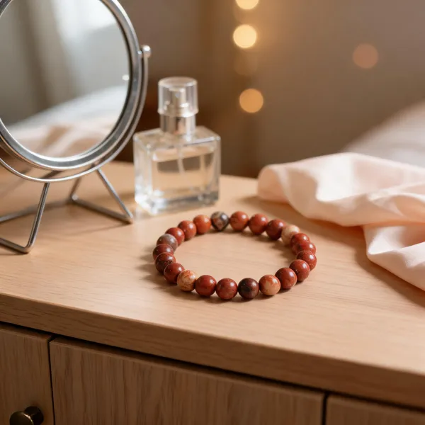 Red_Brown_Natural_Jasper_Crystal_Beaded_Bracelet_For_Unisex