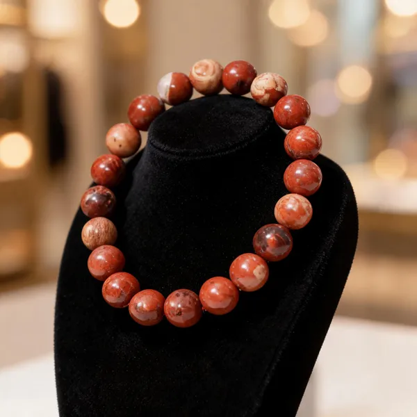 Red_Brown_Natural_Jasper_Crystal_Beaded_Bracelet_For_Unisex