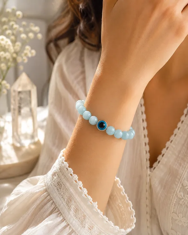 Blue_Natural_Amazonite_Crystal_Beaded_Bracelet_For_Unisex
