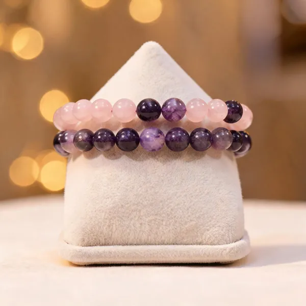 Rose_Purple_Amethyst_Rose_Quartz_Beaded_Bracelet_Set_For_Women