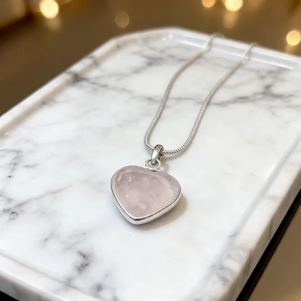 Silver_Rose_Quartz_Crystal_Heart_Pendant_Necklace_For_Women