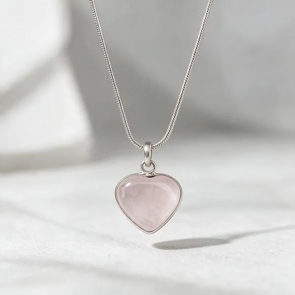 Silver_Rose_Quartz_Crystal_Heart_Pendant_Necklace_For_Women