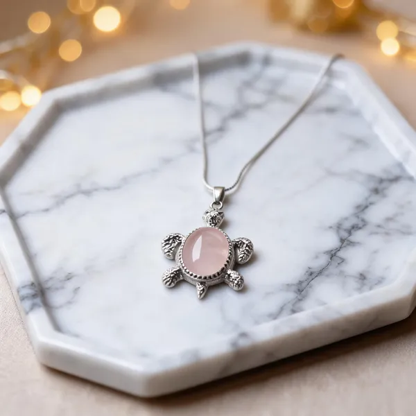 Silver_Tone_Turtle_Pendant_Necklace_For_Women