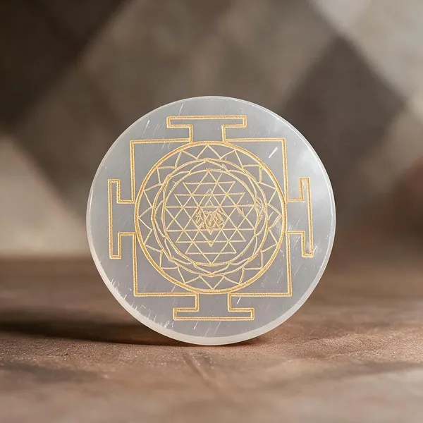 Selenite_Spiritual_Golden_Shree_Yantra_Engraved_Round_Disc