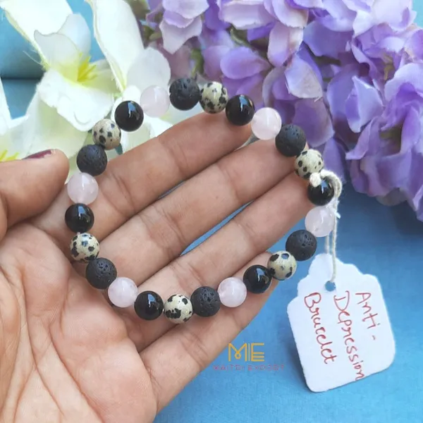 Black_Pink_Natural_Crystal_Beaded_Bracelet_For_Men_And_Women
