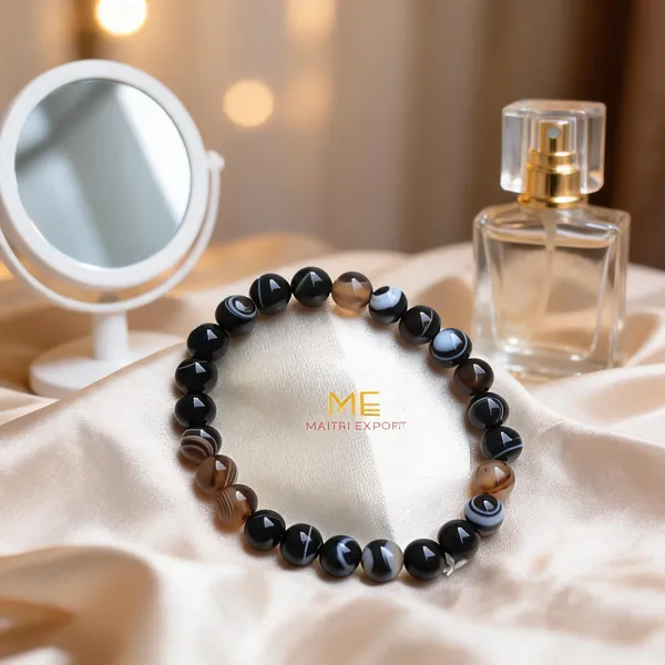 Black_Natural_Sulemani_Hakik_Crystal_Beaded_Bracelet_For_Unisex