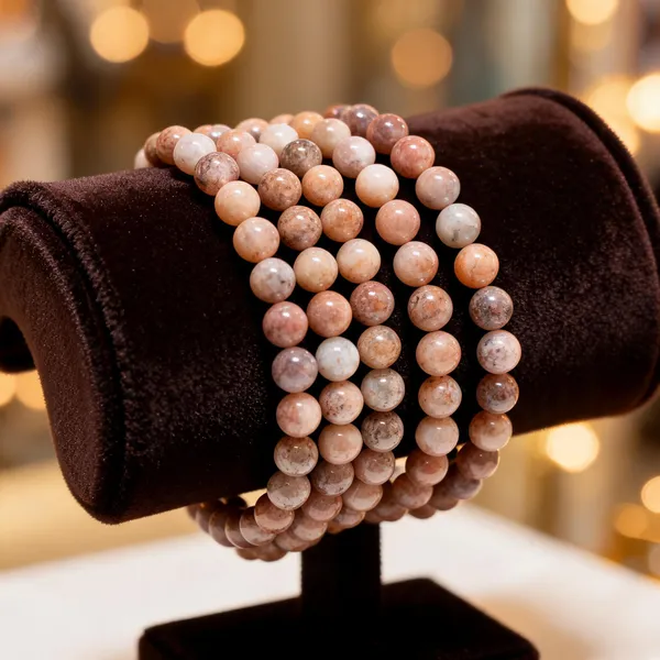 Multicolour_Natural_Sunstone_Crystal_Beaded_Bracelet_For_Unisex