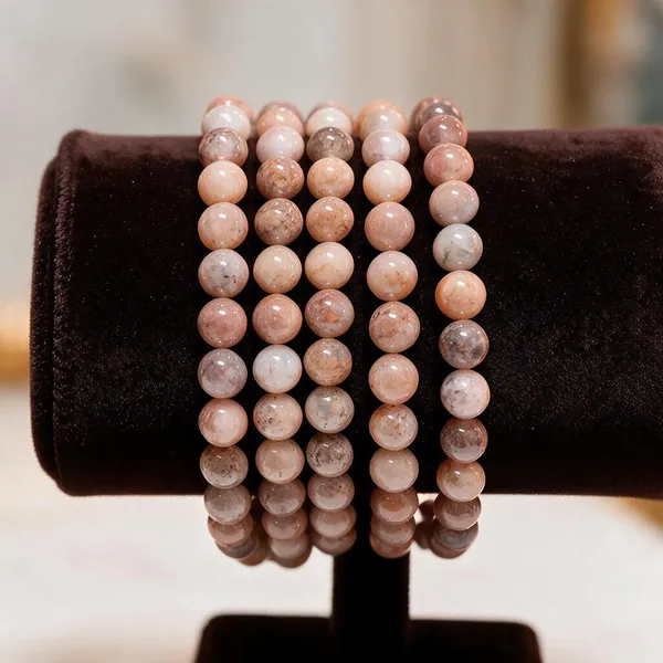 Multicolour_Natural_Sunstone_Crystal_Beaded_Bracelet_For_Unisex