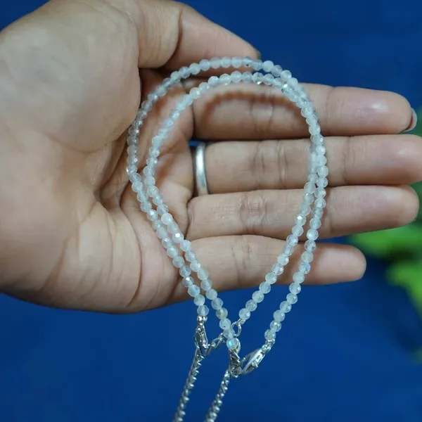 White_Beaded_Double_Layer_Necklace_for_Women