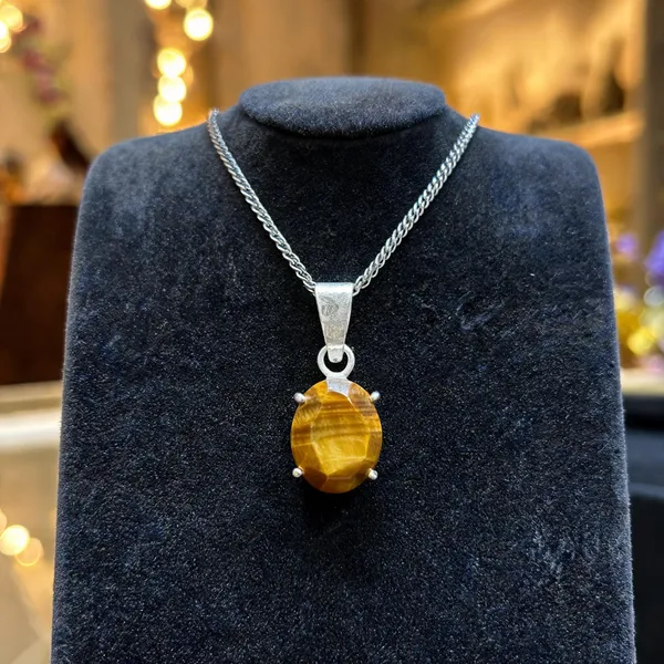Silver_Yellow_Tiger_Eye_Crystal_Oval_Pendant_Necklace