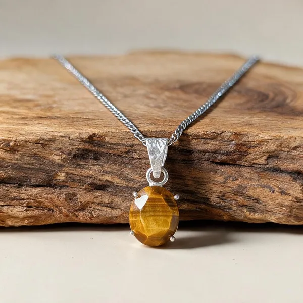 Silver_Yellow_Tiger_Eye_Crystal_Oval_Pendant_Necklace
