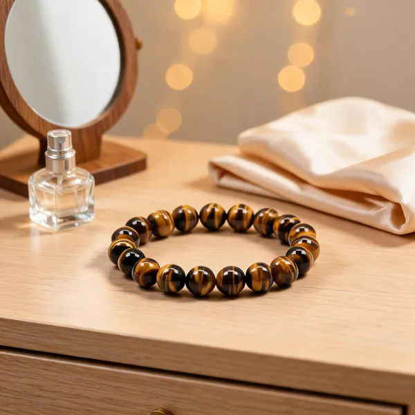 Brown_Golden_Natural_Tiger_Eye_Crystal_Beaded_Bracelet_For_Unisex