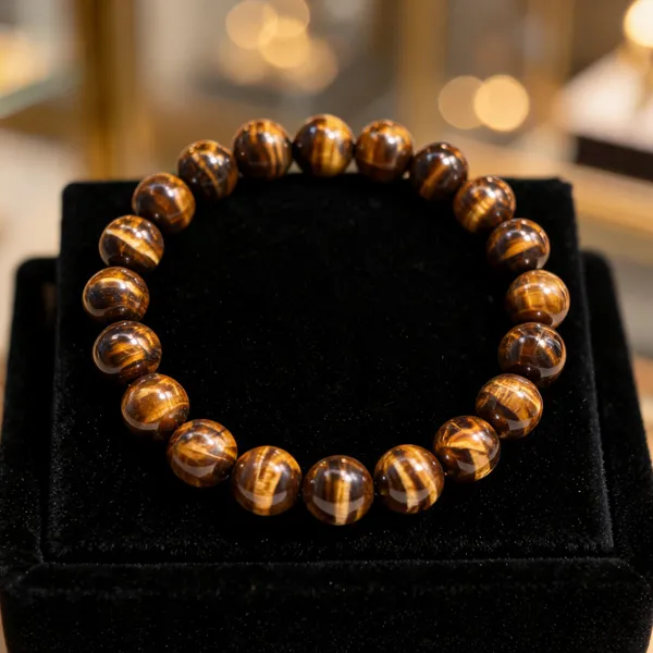 Brown_Golden_Natural_Tiger_Eye_Crystal_Beaded_Bracelet_For_Unisex