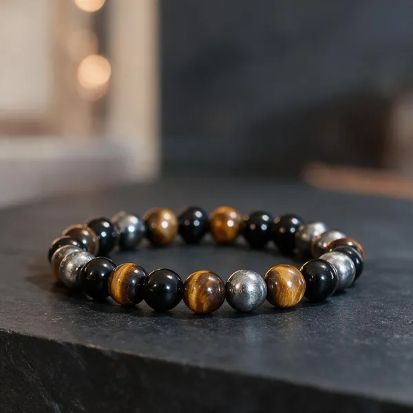 Black_Brown_Natural_Crystal_Beaded_Protection_Bracelet_For_Men