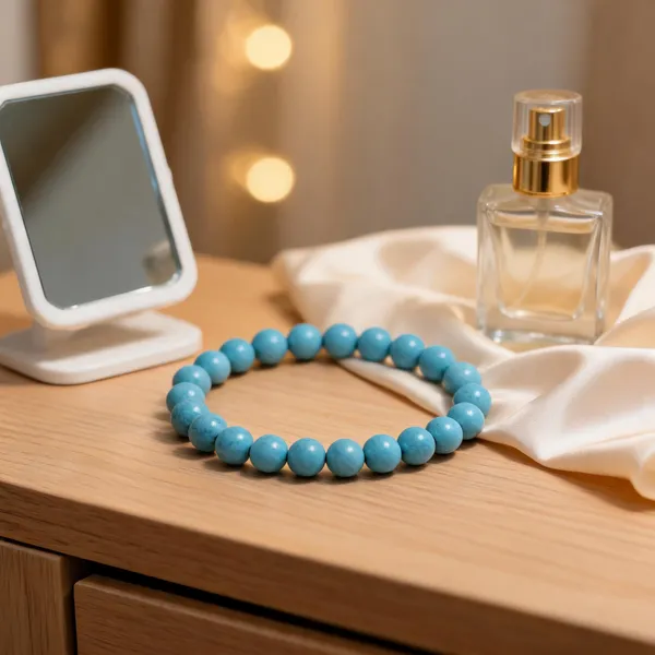 Turquoise_Natural_Crystal_Beaded_Bracelet_For_Unisex