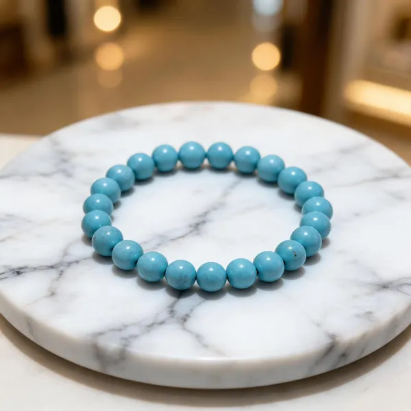 Turquoise_Natural_Crystal_Beaded_Bracelet_For_Unisex
