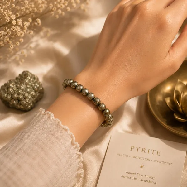 Brassy_Natural_Pyrite_Crystal_Beaded_Bracelet_For_Women