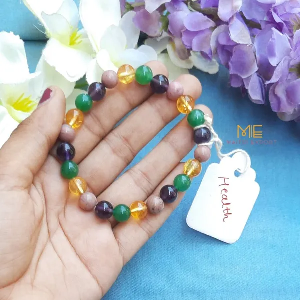 Multicolor_Multi_Natural_Crystal_Beaded_Bracelet_For_Unisex