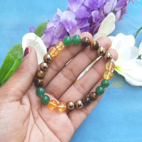 Multicolour_Natural_Crystal_Beaded_Money_Magnet_Bracelet_For_Unisex