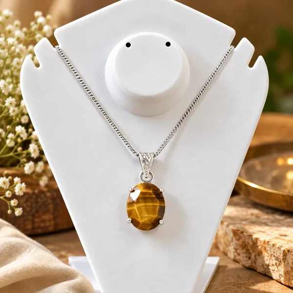 Tiger_Eye_Confidence_&_Courage_Oval_Anti-Tarnish_Pendant_â€“_Rhodium_Polish