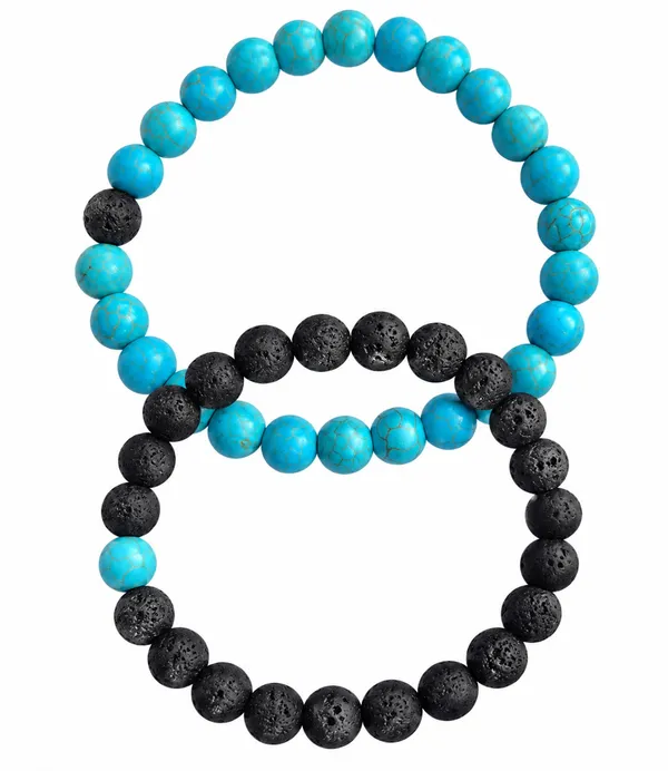 Turquoise_&_Lava_Connection,_Communication_&_Grounding_Couple_Bracelets