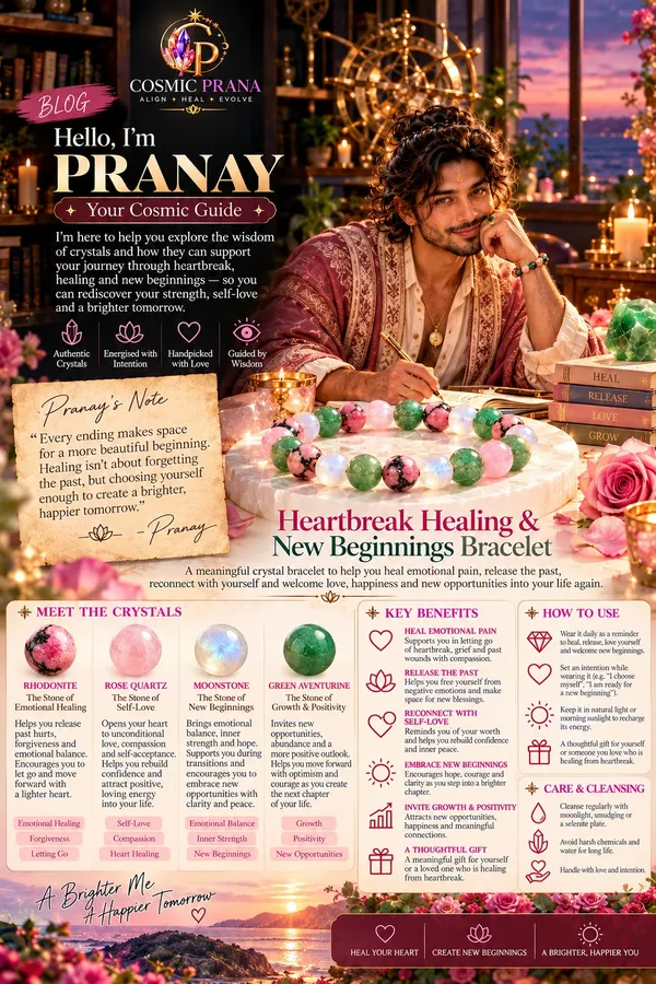Heartbreak_Healing_&_New_Beginnings_Bracelet_|_Free_Selenite_Plate