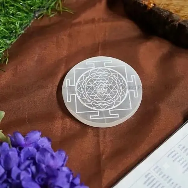 Shree_Yantra_Carved_Selenite_3-Inch_Abundance_&_Energy_Plate
