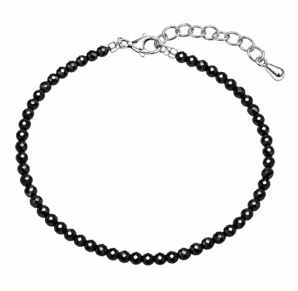 Black_Tourmaline_Protection_&_Grounding_3mm_Faceted_Anklet