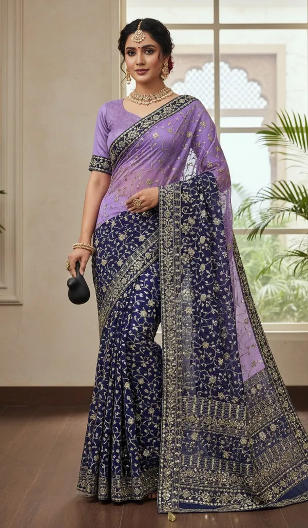 Georgette_Peding_Fabric_On_Beautiful_7_Mm_Embrodery_Heavy_Sequence