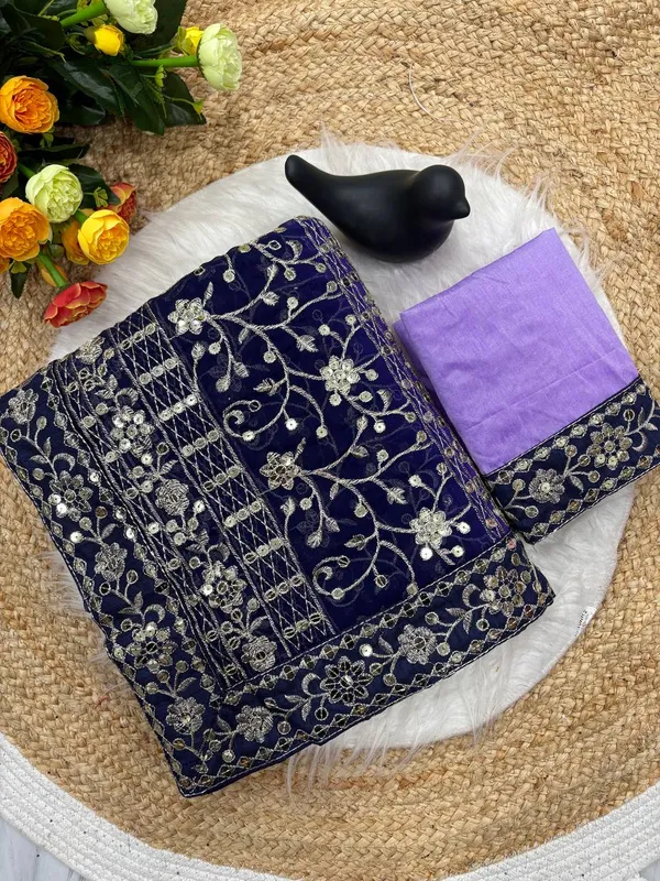 Georgette_Peding_Fabric_On_Beautiful_7_Mm_Embrodery_Heavy_Sequence