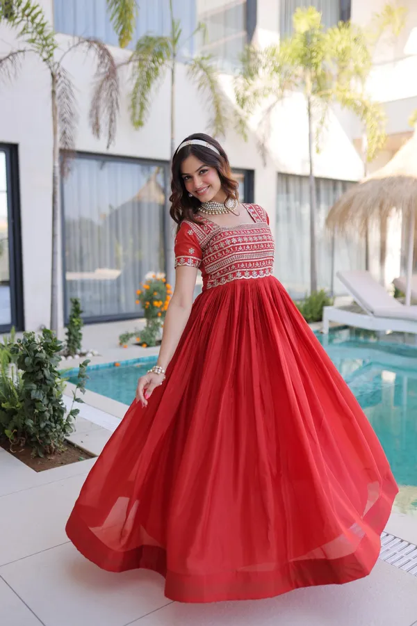 Fanta_Silk_Sequin_Embroidered_Half_Sleeve_Gown_For_Women