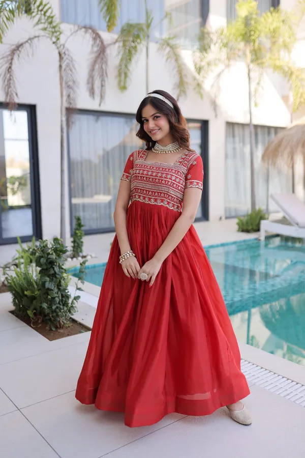 Fanta_Silk_Sequin_Embroidered_Half_Sleeve_Gown_For_Women