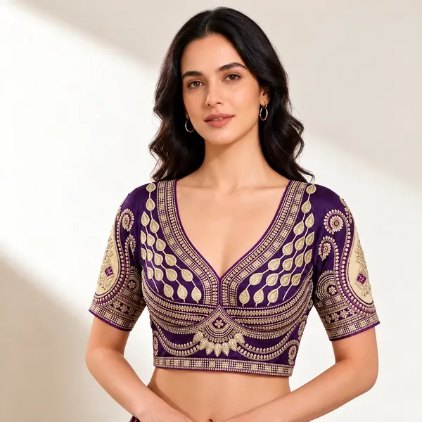 Bridal_blouse_Rani_Cut_Work_Heavy_Gold_Jari_Work_Bridal_Blouse