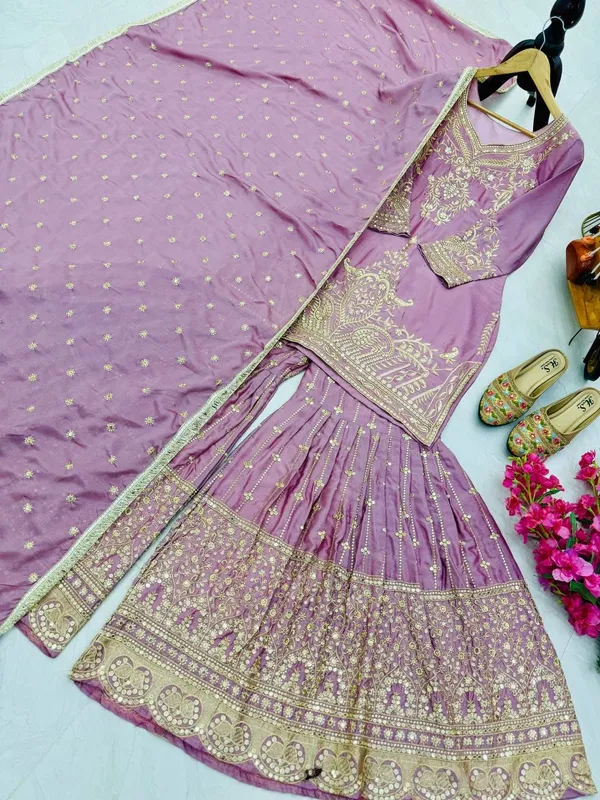 Purple_Color_Beautiful_Dress_in_Chinon_Silk_Fabric