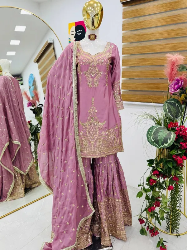 Purple_Color_Beautiful_Dress_in_Chinon_Silk_Fabric