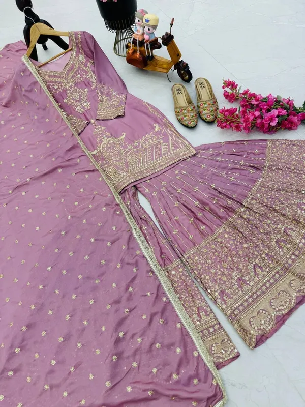 Purple_Color_Beautiful_Dress_in_Chinon_Silk_Fabric